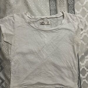 Hollister White Short Sleeve Tee